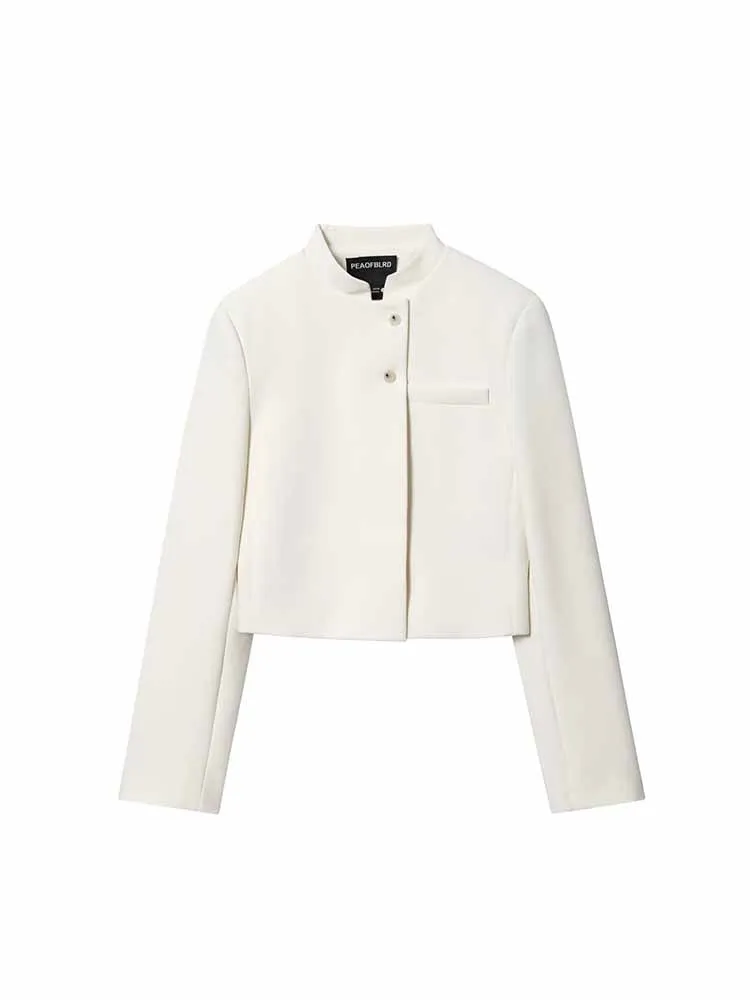 European and American style autumn new fashion women's clothing design sense versatile short Zhongshan collar suit jacket
European and American style autumn new fashion women's clothing design sense versatile short Zhongshan collar suit jacket