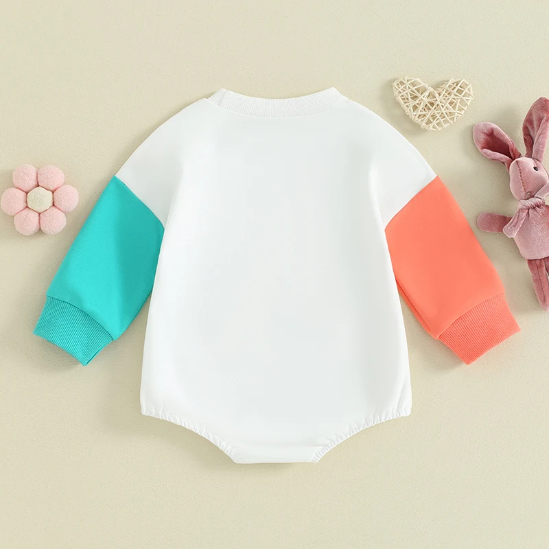 Infant Toddler Easter Jumpsuit with Long Sleeves and Crew Neck Featuring Adorable Bunny Print and Casual Style
Infant Toddler Easter Jumpsuit with Long Sleeves and Crew Neck Featuring Adorable Bunny Print and Casual Style