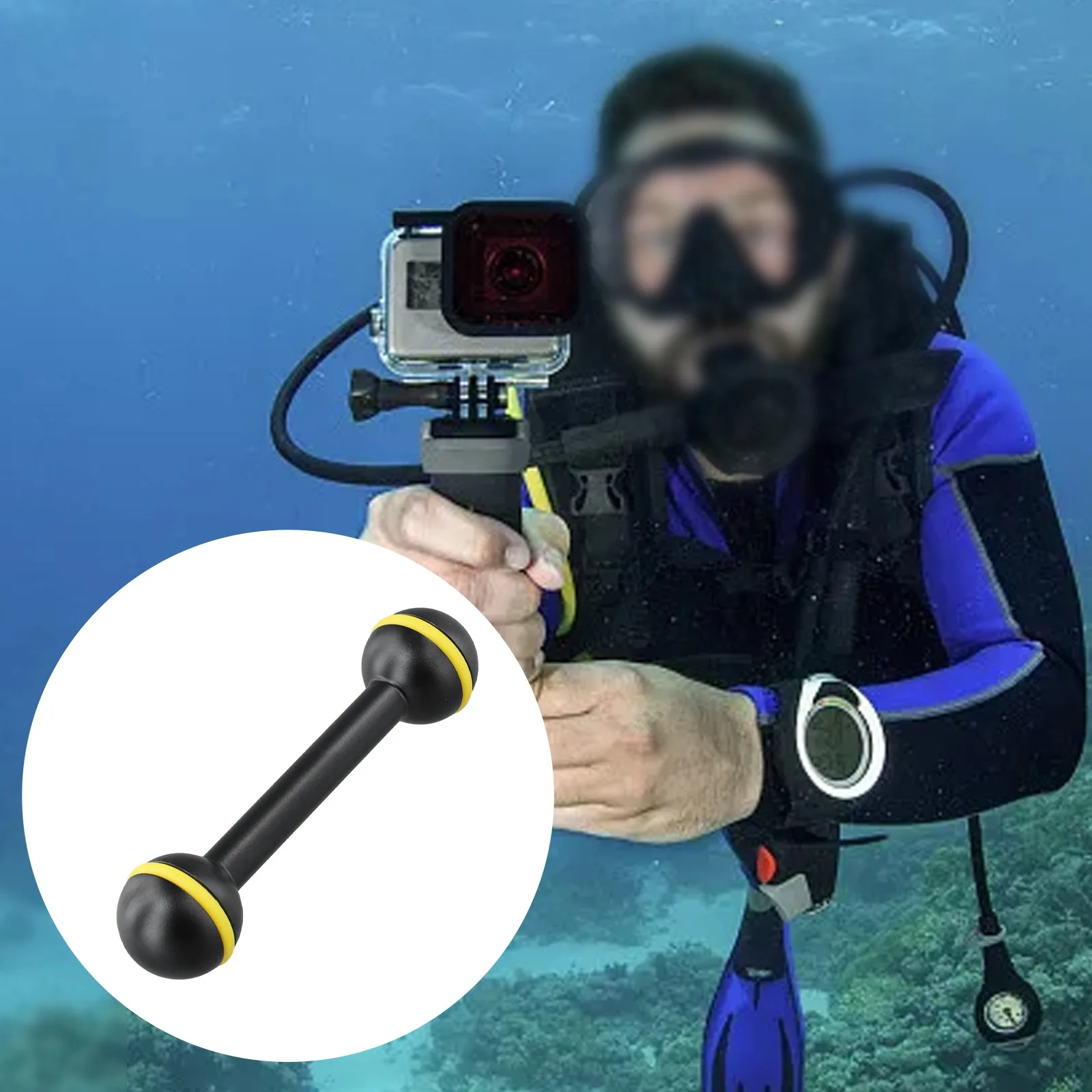 Штанга для подводной фотосъемки с держателем для фонаря, двойной шаровой головкой, удлинительная, для дайвинга, аксессуары для подводного снаряжения
Штанга для подводной фотосъемки с держателем для фонаря, двойной шаровой головкой, удлинительная, для дайвинга, аксессуары для подводного снаряжения