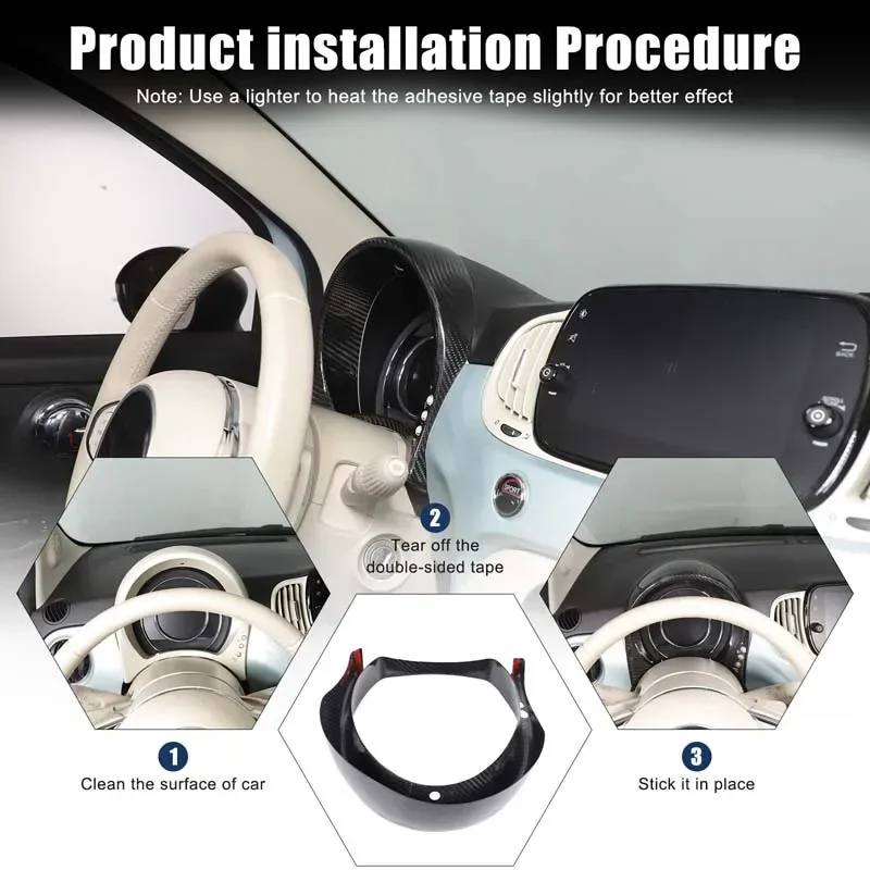 For Fiat 500 2016-2025+ Real Carbon Fiber Car central control display frame decoration sticker interior protection accessories
For Fiat 500 2016-2025+ Real Carbon Fiber Car central control display frame decoration sticker interior protection accessories