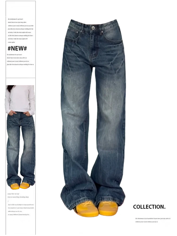 Women's Baggy Jeans Harajuku Y2k Denim Trousers High Waist Oversize Cowboy Pants Vintage 90s Aesthetic 2000s Trashy Clothes 2024
Women's Baggy Jeans Harajuku Y2k Denim Trousers High Waist Oversize Cowboy Pants Vintage 90s Aesthetic 2000s Trashy Clothes 2024