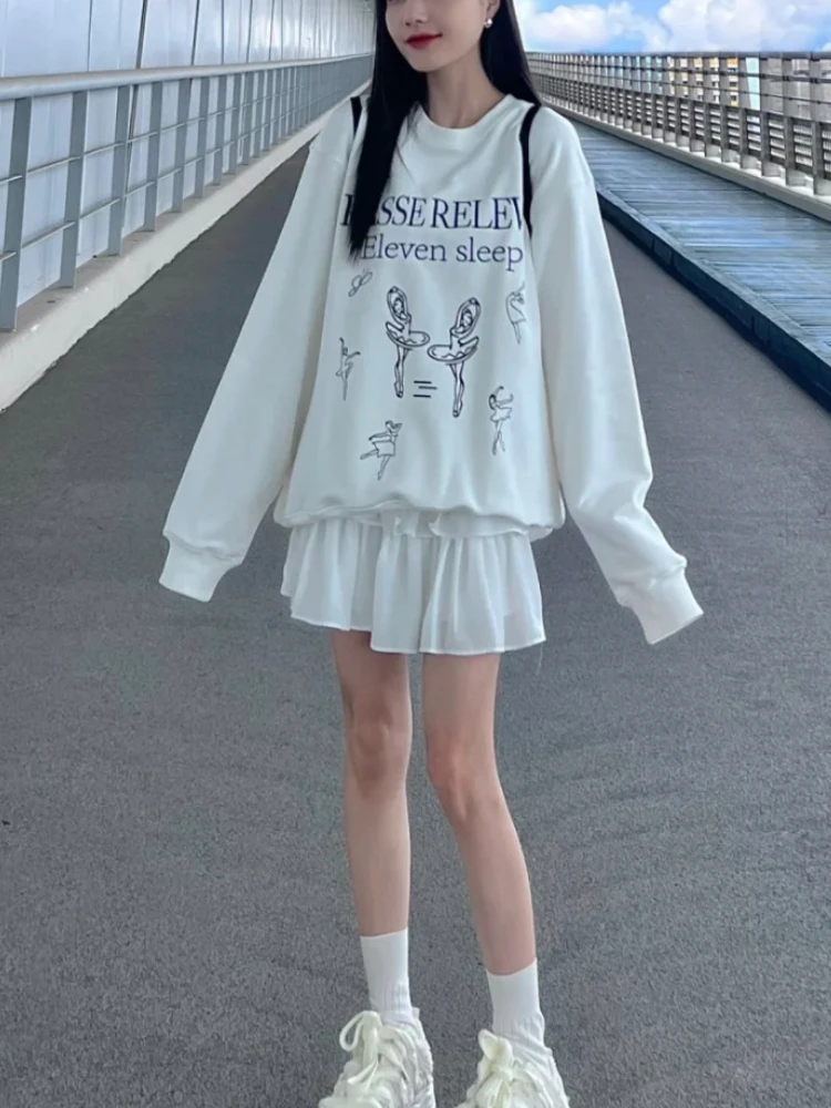 Print Korean Design Two Piece Set Women Solid Sweet Fashion Mini Skirt Suit Female Long Sleeve Tops + Vintage Skirt 2023 Autumn
Print Korean Design Two Piece Set Women Solid Sweet Fashion Mini Skirt Suit Female Long Sleeve Tops + Vintage Skirt 2023 Autumn