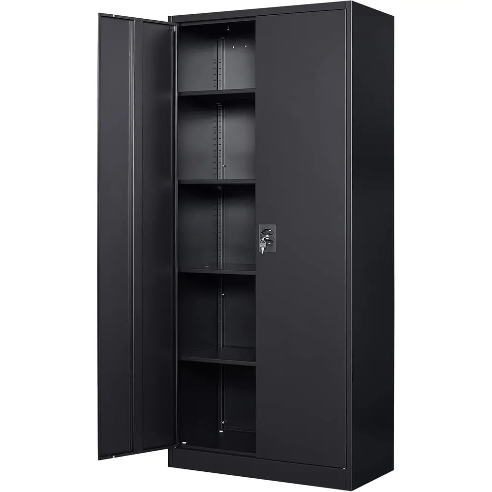 71 Metal Storage Cabinet with 4 Adjustable Shelves, Lockable Door for Garage, Home, Office, Gym, Utility Room (Black, Assembly R
71 Metal Storage Cabinet with 4 Adjustable Shelves, Lockable Door for Garage, Home, Office, Gym, Utility Room (Black, Assembly R