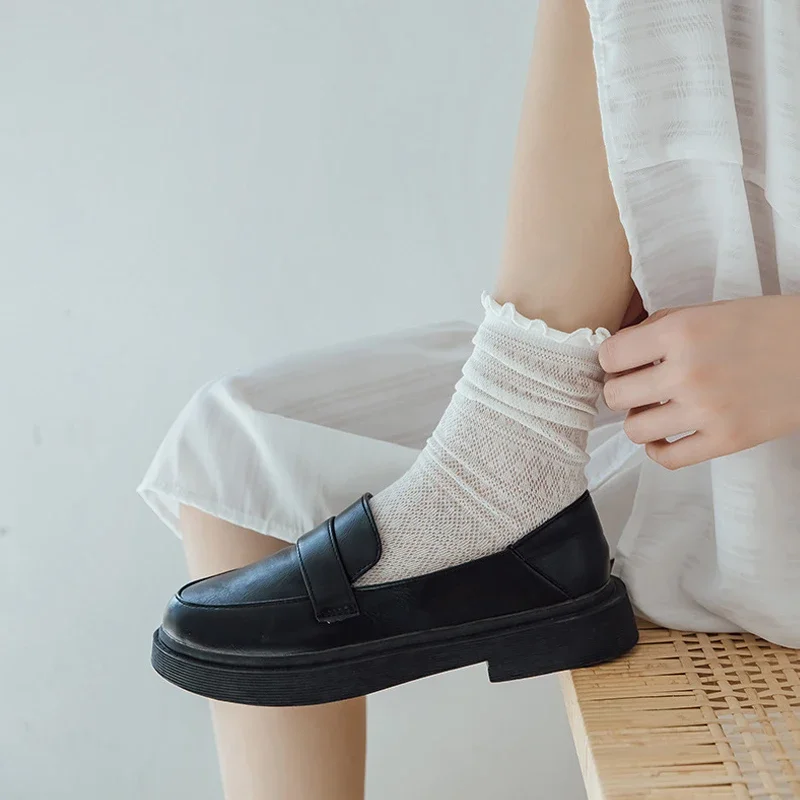 Spring Summer Fashion Women Socks Lady Long Black White Lace Harajuku Ruffle Casual Sweet Kawaii Floral Breathable Luxury Lolita
Spring Summer Fashion Women Socks Lady Long Black White Lace Harajuku Ruffle Casual Sweet Kawaii Floral Breathable Luxury Lolita