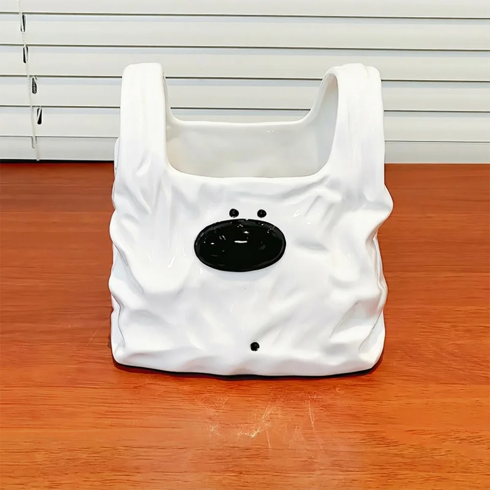 Practical Handbag Style Ceramic Storage Box Novelty Puppy Shaped Desktop Pen Holder Cartoon Flower Pot Stand Home Decor
Practical Handbag Style Ceramic Storage Box Novelty Puppy Shaped Desktop Pen Holder Cartoon Flower Pot Stand Home Decor