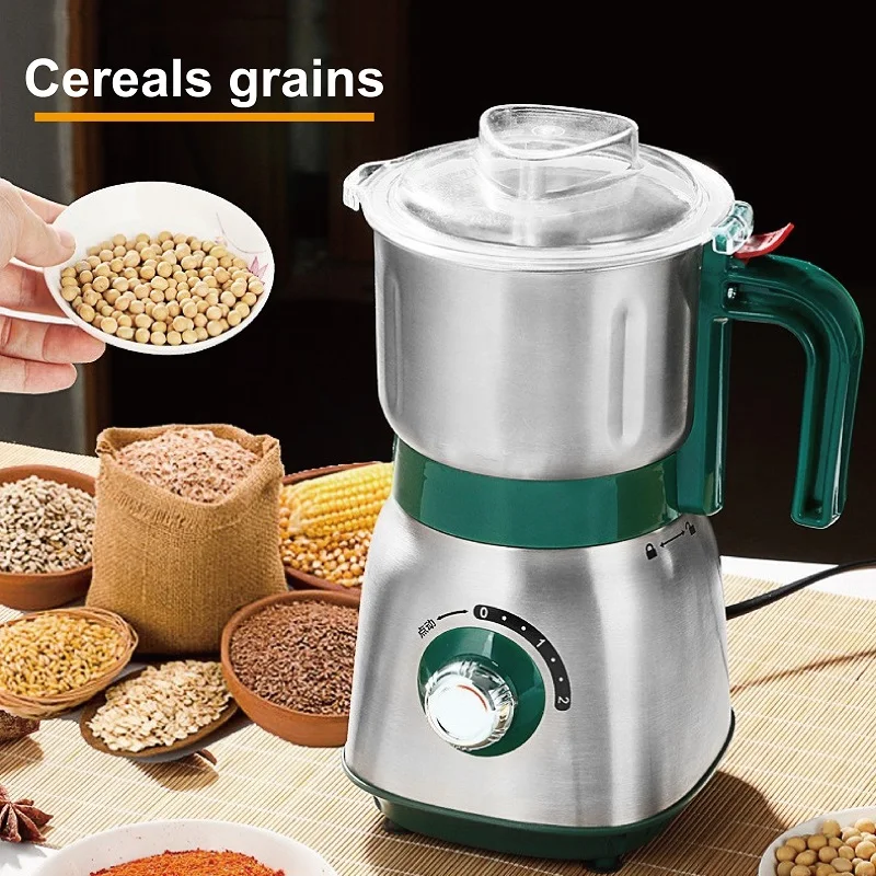 Wet/Dry Grinder Multifunction Stainless Steel Grinder Ultra-fine Chinese Herbal Medicine Powder Machine Coffee Grinde 110V/220V
Wet/Dry Grinder Multifunction Stainless Steel Grinder Ultra-fine Chinese Herbal Medicine Powder Machine Coffee Grinde 110V/220V