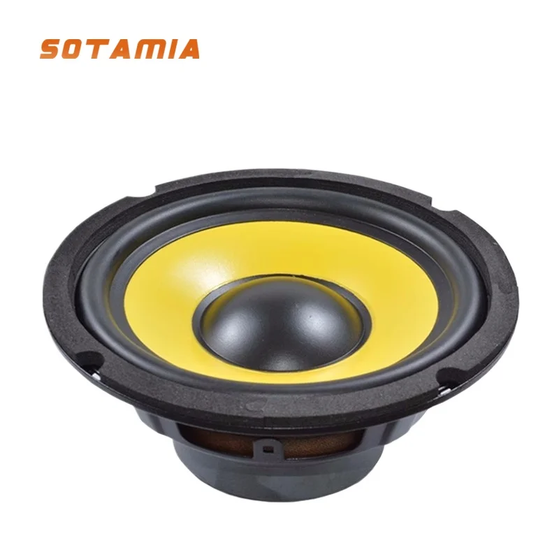 SOTAMIA 1PCS 6.5 Inch High Power Subwoofer Mid-subwoofer Audio Speaker 4 Ohm 50 Watt Metal Basin Frame Car Modification
SOTAMIA 1PCS 6.5 Inch High Power Subwoofer Mid-subwoofer Audio Speaker 4 Ohm 50 Watt Metal Basin Frame Car Modification