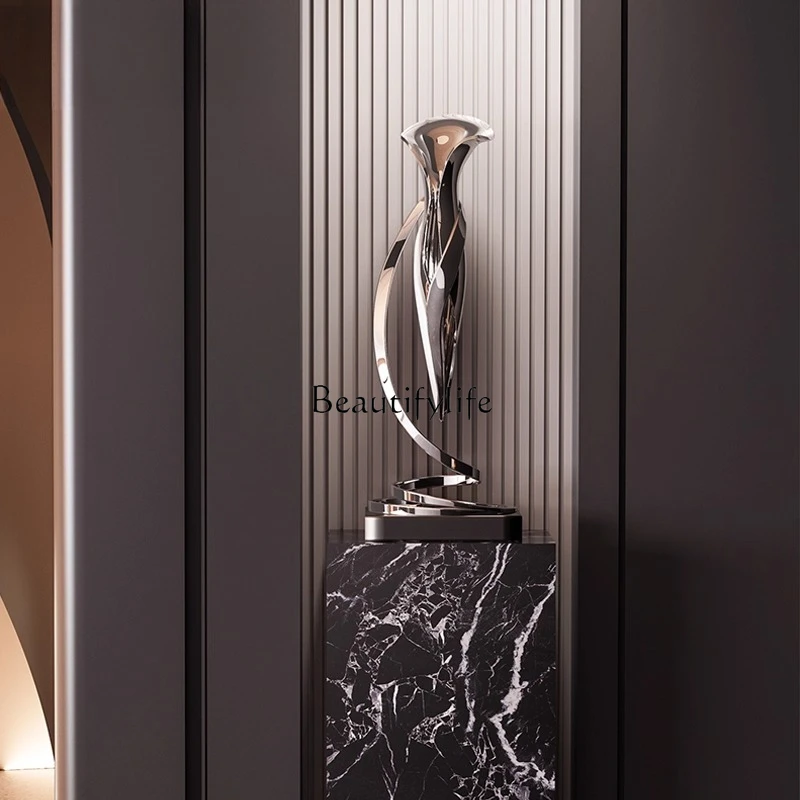 Modern Light Luxury Stainless Steel Sculpture Floor Ornament Entrance Niche Abstract Art Installation
Modern Light Luxury Stainless Steel Sculpture Floor Ornament Entrance Niche Abstract Art Installation