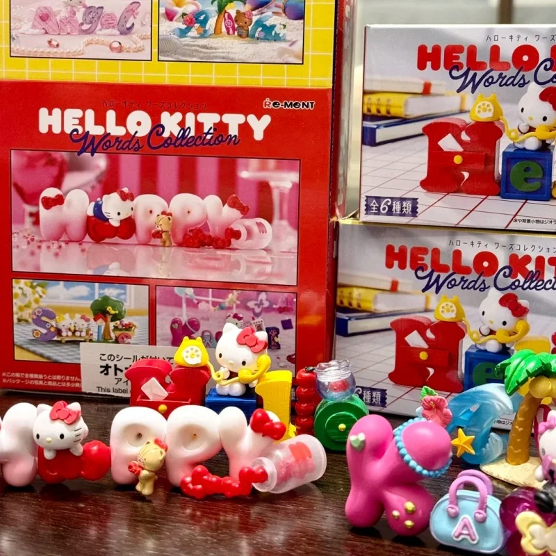 Genuine Re-Ment Hello Kitty Words Collection Mini Figure Desktop Miniature Scene Ornament Candy Anime Merchandise Model Gift Toy
Genuine Re-Ment Hello Kitty Words Collection Mini Figure Desktop Miniature Scene Ornament Candy Anime Merchandise Model Gift Toy