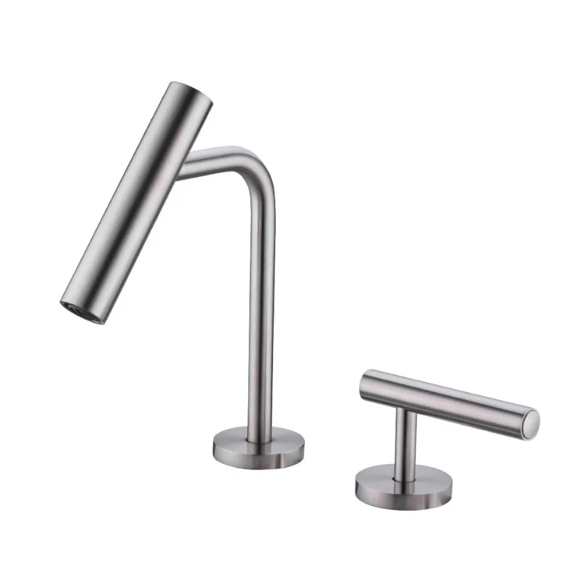 High-quality 360-degree rotatable brass three-hole split luxury bathroom basin faucet
High-quality 360-degree rotatable brass three-hole split luxury bathroom basin faucet