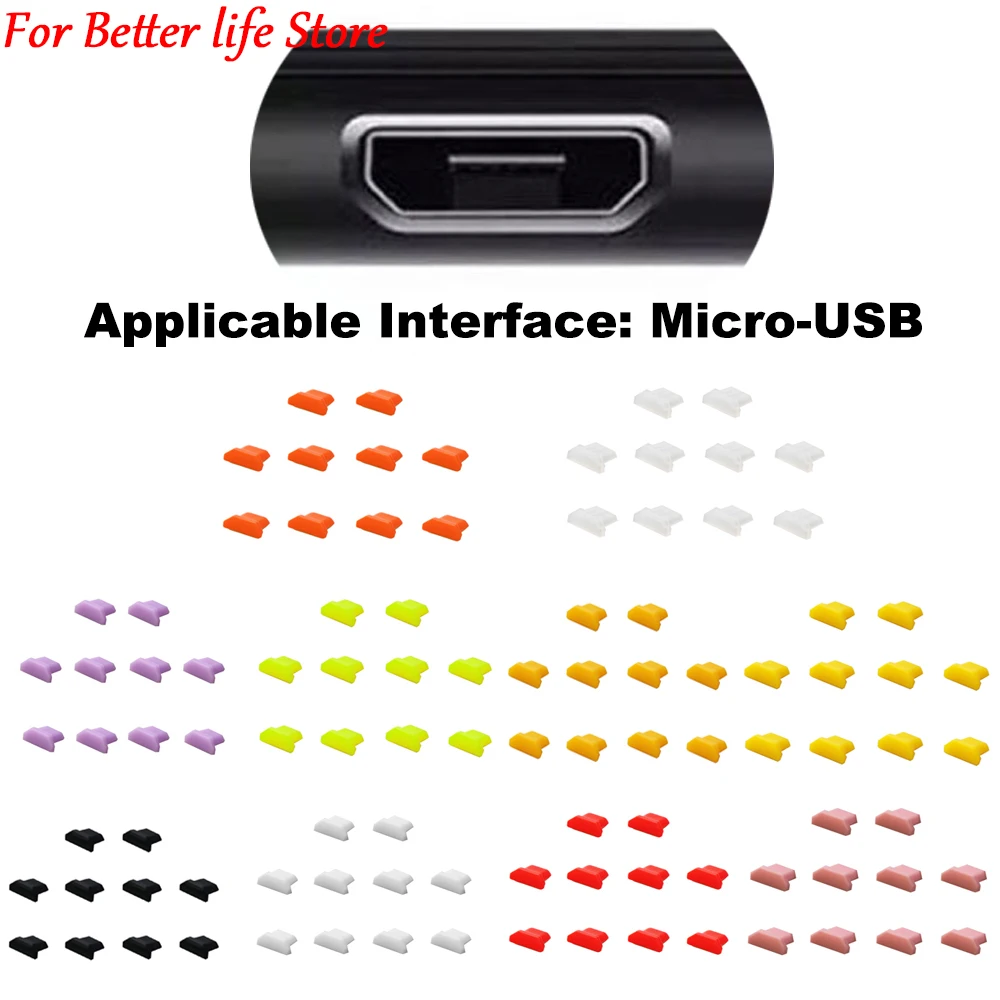 10PCS/Set Silicone Micro USB Interface Dust Plug Port Dust Plug Charging Port Micro USB Plug Protection Dust Tool
10PCS/Set Silicone Micro USB Interface Dust Plug Port Dust Plug Charging Port Micro USB Plug Protection Dust Tool