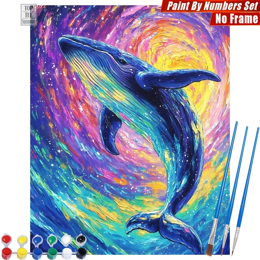 Majestic Cosmic Whale DIY Painting By Numbers Kit - Swirling Nebula Kaleidoscope Abstract Wall Art Mother'S Day Gift For Wife
Majestic Cosmic Whale DIY Painting By Numbers Kit - Swirling Nebula Kaleidoscope Abstract Wall Art Mother'S Day Gift For Wife