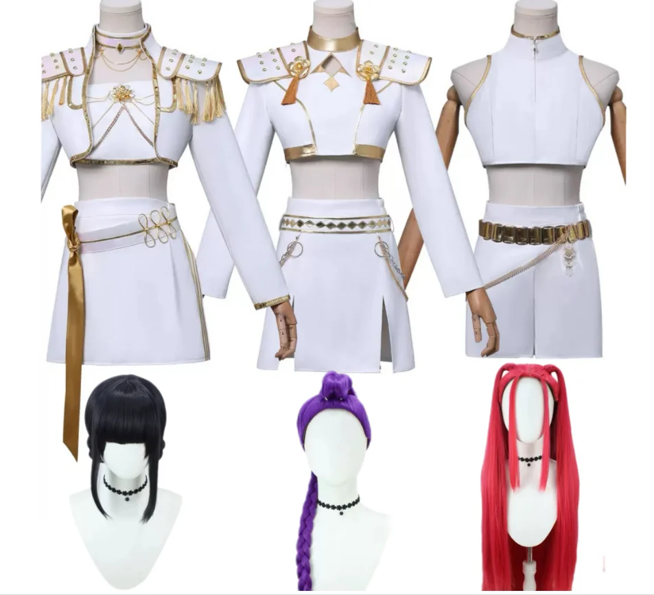 Zoey KPop Охотники на демонов Косплей Костюм Руми Мира Хэллоуин Карнавальная вечеринка Одежда 
Zoey KPop Охотники на демонов Косплей Костюм Руми Мира Хэллоуин Карнавальная вечеринка Одежда