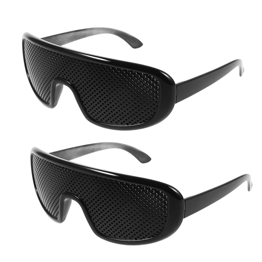 2Pcs Black Pinhole Eyeglasses with Ventilation Design for Eyesight Correction Portable Myopia Glasses for Outdoor Driving Hiking
2Pcs Black Pinhole Eyeglasses with Ventilation Design for Eyesight Correction Portable Myopia Glasses for Outdoor Driving Hiking