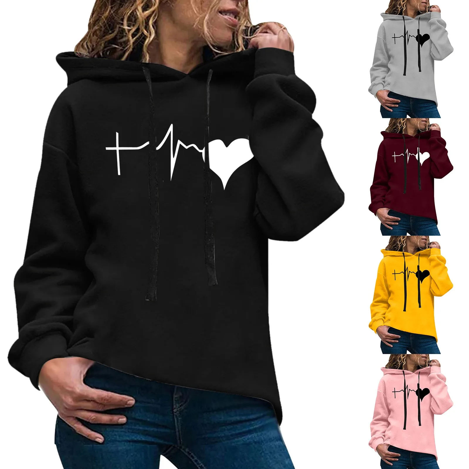 Long Sleeved Women’s Sweater Hooded Casual Printed Women's Hoodies Sweatshirts Loose Sweatshirt Loose Hoodies Hoodies For Women
Long Sleeved Women’s Sweater Hooded Casual Printed Women's Hoodies Sweatshirts Loose Sweatshirt Loose Hoodies Hoodies For Women