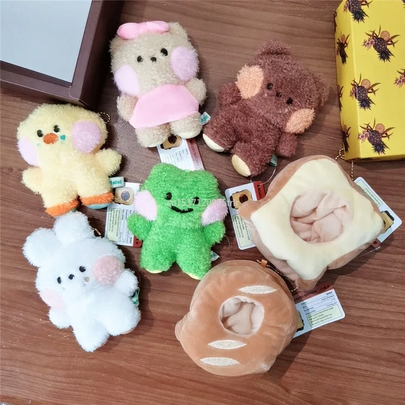 New Cartoon Bear Plush Keychain, Cute Yellow Chicken & Frog Soft Stuffed Animal Pendant for Backpack, Kawaii Gift for Kids
New Cartoon Bear Plush Keychain, Cute Yellow Chicken & Frog Soft Stuffed Animal Pendant for Backpack, Kawaii Gift for Kids