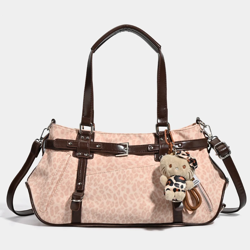 Korean Casual Bags For Women Luxury Designer Handbag Purses 2025 New In Leopard Spot Pattern Rivet Belt Buckle Underarm Shoulder
Korean Casual Bags For Women Luxury Designer Handbag Purses 2025 New In Leopard Spot Pattern Rivet Belt Buckle Underarm Shoulder
