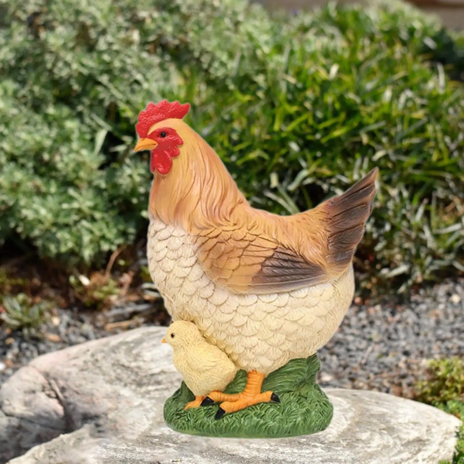 Chicken Garden Statue Lawn Ornament Creative Weatherproof Resin Yard Display Farm Animal Sculpture for Porch Backyard Outdoor
Chicken Garden Statue Lawn Ornament Creative Weatherproof Resin Yard Display Farm Animal Sculpture for Porch Backyard Outdoor