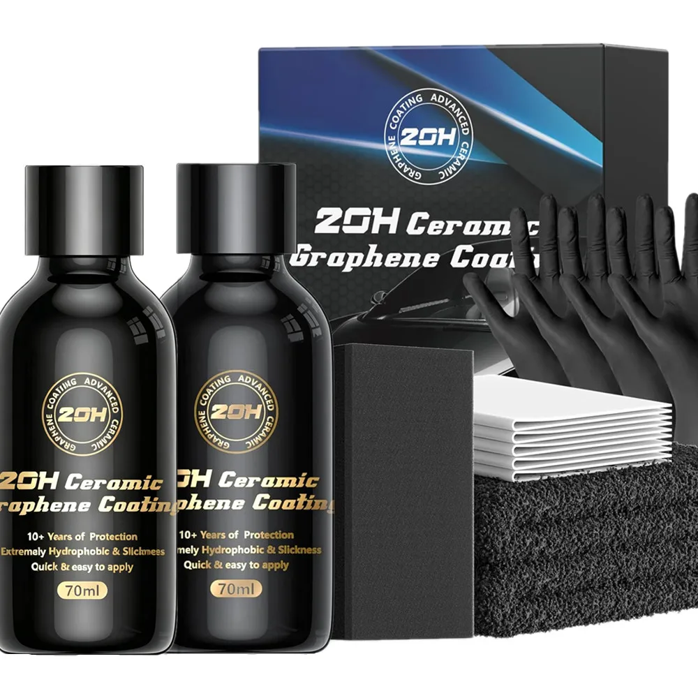 140ml 20H Professional Graphene Ceramic Coating for Cars 10+ Years Protection Hydrophobic Scratch UV Resistant High Gloss Finish
140ml 20H Professional Graphene Ceramic Coating for Cars 10+ Years Protection Hydrophobic Scratch UV Resistant High Gloss Finish