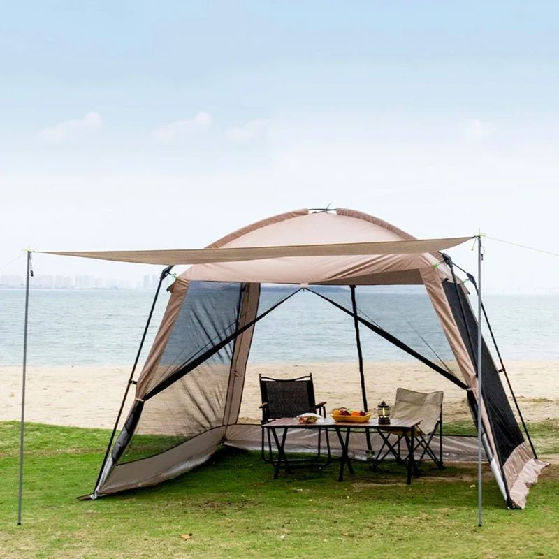 6 Person Camping Tent, Waterproof Windproof Sun Shelter, Instant Setup Family Tent for Outdoor Beach Picnic, 210D Oxford Fabric
6 Person Camping Tent, Waterproof Windproof Sun Shelter, Instant Setup Family Tent for Outdoor Beach Picnic, 210D Oxford Fabric