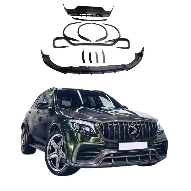 High Quality Auto Parts for Mercedes-Benz GLC63 Coupe Upgrade Topcar Style Front Lip Rear Lip Wheel Eyebrow Spoiler Carbon Fiber
High Quality Auto Parts for Mercedes-Benz GLC63 Coupe Upgrade Topcar Style Front Lip Rear Lip Wheel Eyebrow Spoiler Carbon Fiber