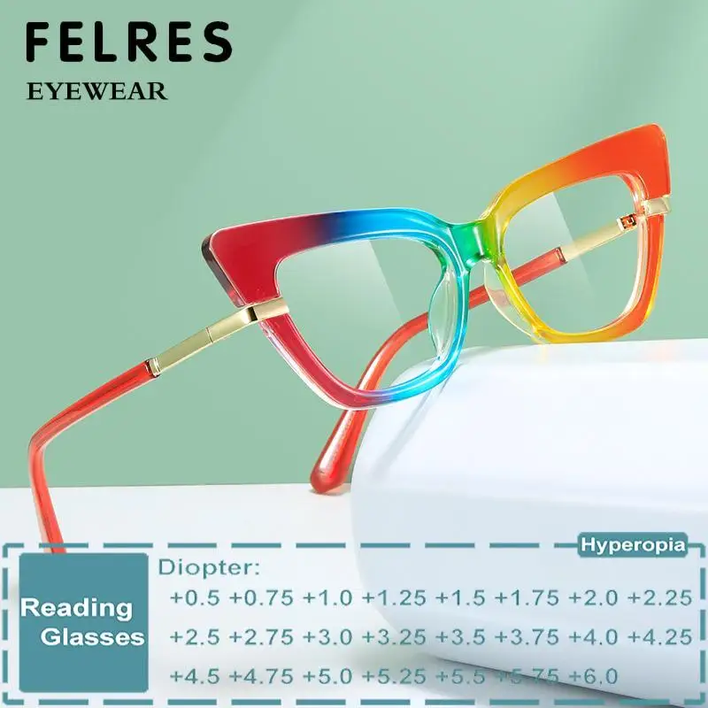 Cat Eye Anti Blue Light Reading Glasses for Women Fashion Full Frame Glasses Single Focus Presbyopic Glasse Prescription Glasses
Cat Eye Anti Blue Light Reading Glasses for Women Fashion Full Frame Glasses Single Focus Presbyopic Glasse Prescription Glasses