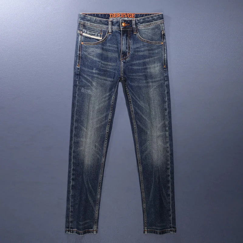 Y2K Designer Fashion Men Jeans High Quality Retro Blue Stretch Slim Fit Ripped Jeans Men Embroidery Patched Vintage Denim Pants
Y2K Designer Fashion Men Jeans High Quality Retro Blue Stretch Slim Fit Ripped Jeans Men Embroidery Patched Vintage Denim Pants