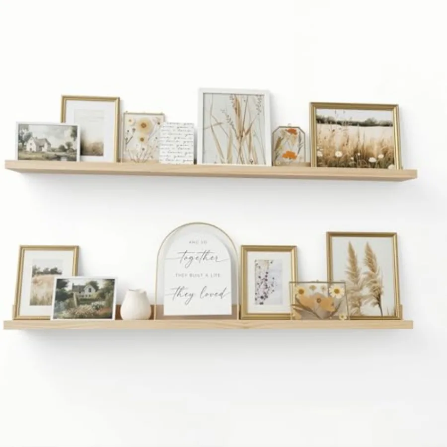 2pc 36in Wood Floating Shelves Country Rustic Style Wall Shelves for Books Photo Picture Ledge Nursery Decor
2pc 36in Wood Floating Shelves Country Rustic Style Wall Shelves for Books Photo Picture Ledge Nursery Decor