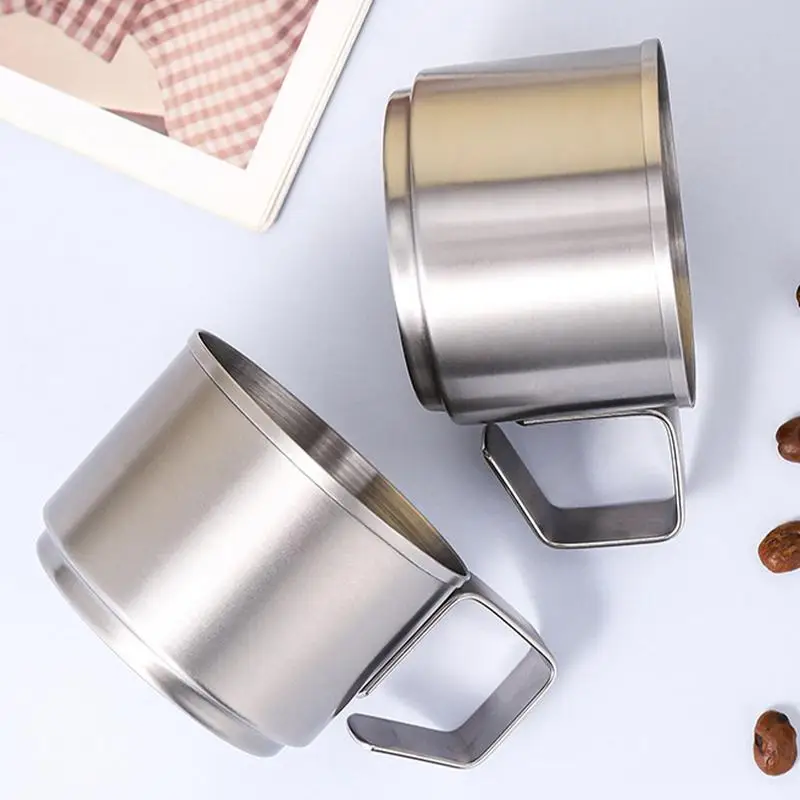 Coffee Mug With Handle Round Stainless Steel Coffee Cup Stackable Drinking Mug With Handle Camping Drinkware For Home Camping
Coffee Mug With Handle Round Stainless Steel Coffee Cup Stackable Drinking Mug With Handle Camping Drinkware For Home Camping