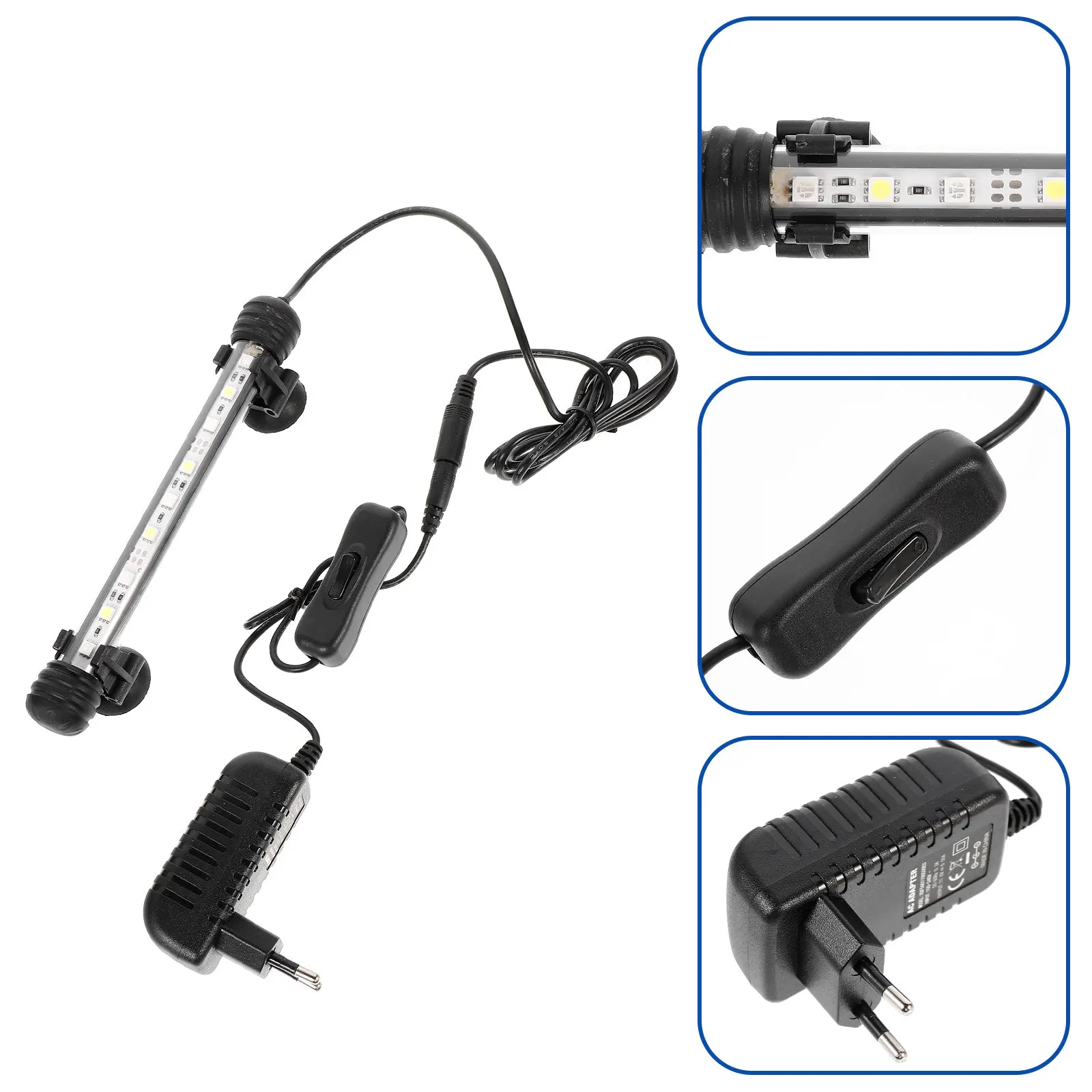 LED Aquarium Light White Blue Light Spectrum Promotes Photosynthesis for Healthy Plant Growth Suitable for Fish Tank Aquarium
LED Aquarium Light White Blue Light Spectrum Promotes Photosynthesis for Healthy Plant Growth Suitable for Fish Tank Aquarium