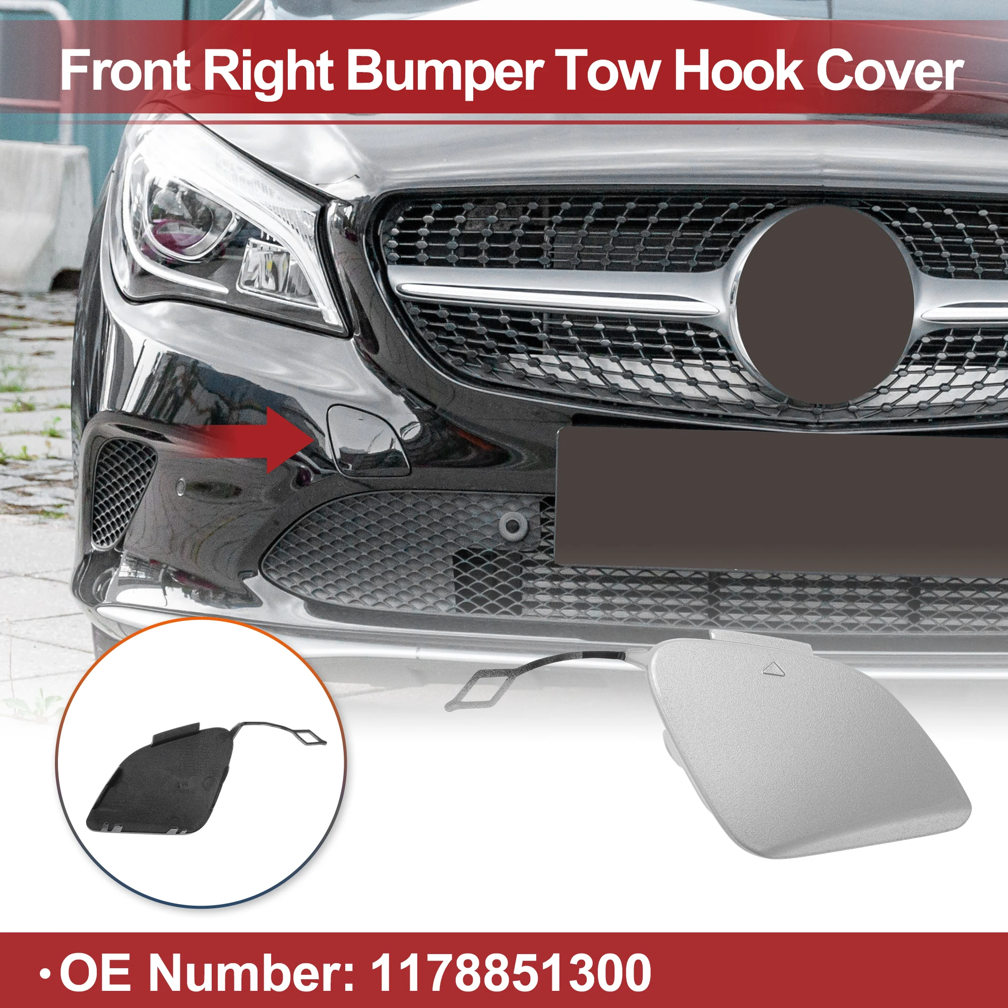 Крышка фаркопа UXCELL для MercedesBenz CLA180 No 1178851300, серебристый тон
Крышка фаркопа UXCELL для MercedesBenz CLA180 No 1178851300, серебристый тон