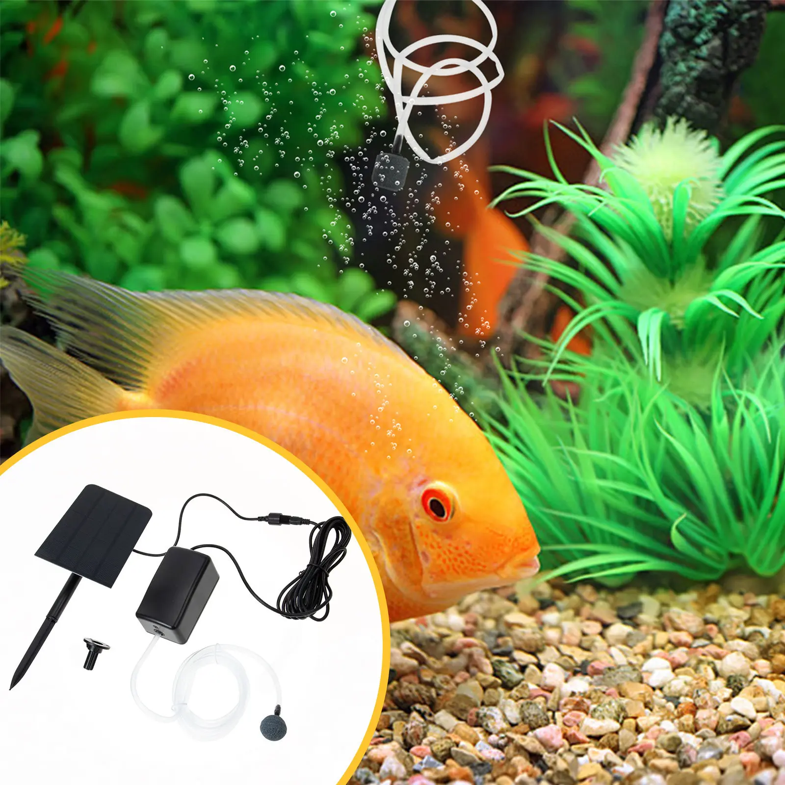 1Set Solar Oxygen Pump Outdoor Fish Tank Aerator Premium Air Pump High Oxygenation Efficiency 3-Level Adjustable for Aquariums
1Set Solar Oxygen Pump Outdoor Fish Tank Aerator Premium Air Pump High Oxygenation Efficiency 3-Level Adjustable for Aquariums