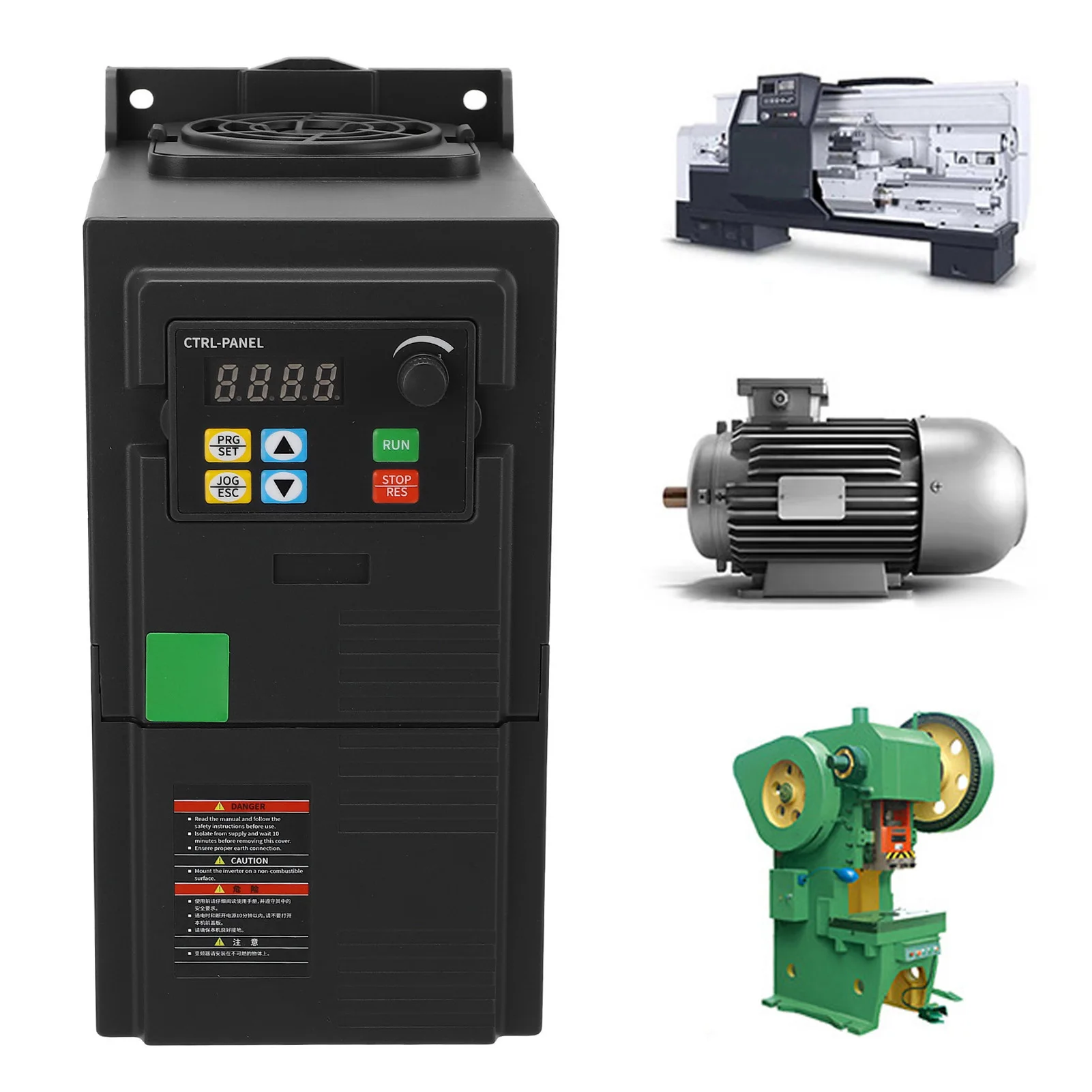 Motor Frequency Controller Frequency Drive VFD 1 Phase AC 200V‑240V Input 3PH AC 0‑240V 4KW Output for Motor
Motor Frequency Controller Frequency Drive VFD 1 Phase AC 200V‑240V Input 3PH AC 0‑240V 4KW Output for Motor