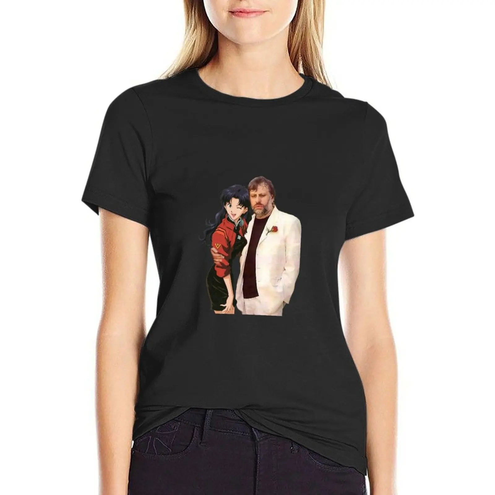 Slavoj Zizek with waifu T-Shirt anime clothes cute clothes oversized female t shirt for Women
Slavoj Zizek with waifu T-Shirt anime clothes cute clothes oversized female t shirt for Women