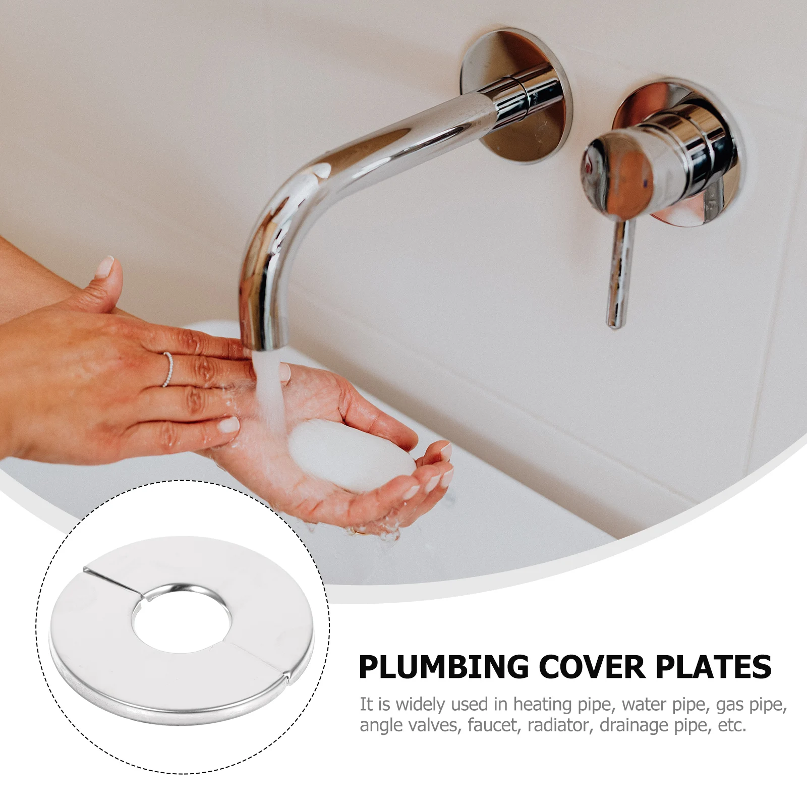 4 pcs Stainless Steel Round Hole Covers for 24mm Pipes Wall Mount Decorative Escutcheon Plates Plumbing Cover Replacement
4 pcs Stainless Steel Round Hole Covers for 24mm Pipes Wall Mount Decorative Escutcheon Plates Plumbing Cover Replacement