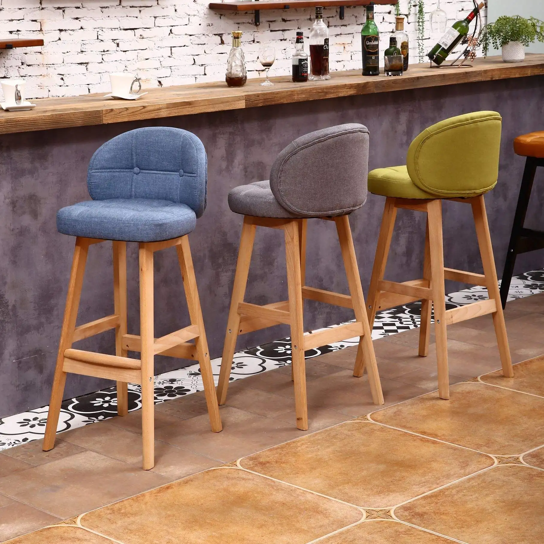 WS98213 2022 Bar Chair Leather Upholstered Backrest High Solid Wooden Leg Bar Stool Chair Wood Bar Tall Chair High Stool
WS98213 2022 Bar Chair Leather Upholstered Backrest High Solid Wooden Leg Bar Stool Chair Wood Bar Tall Chair High Stool