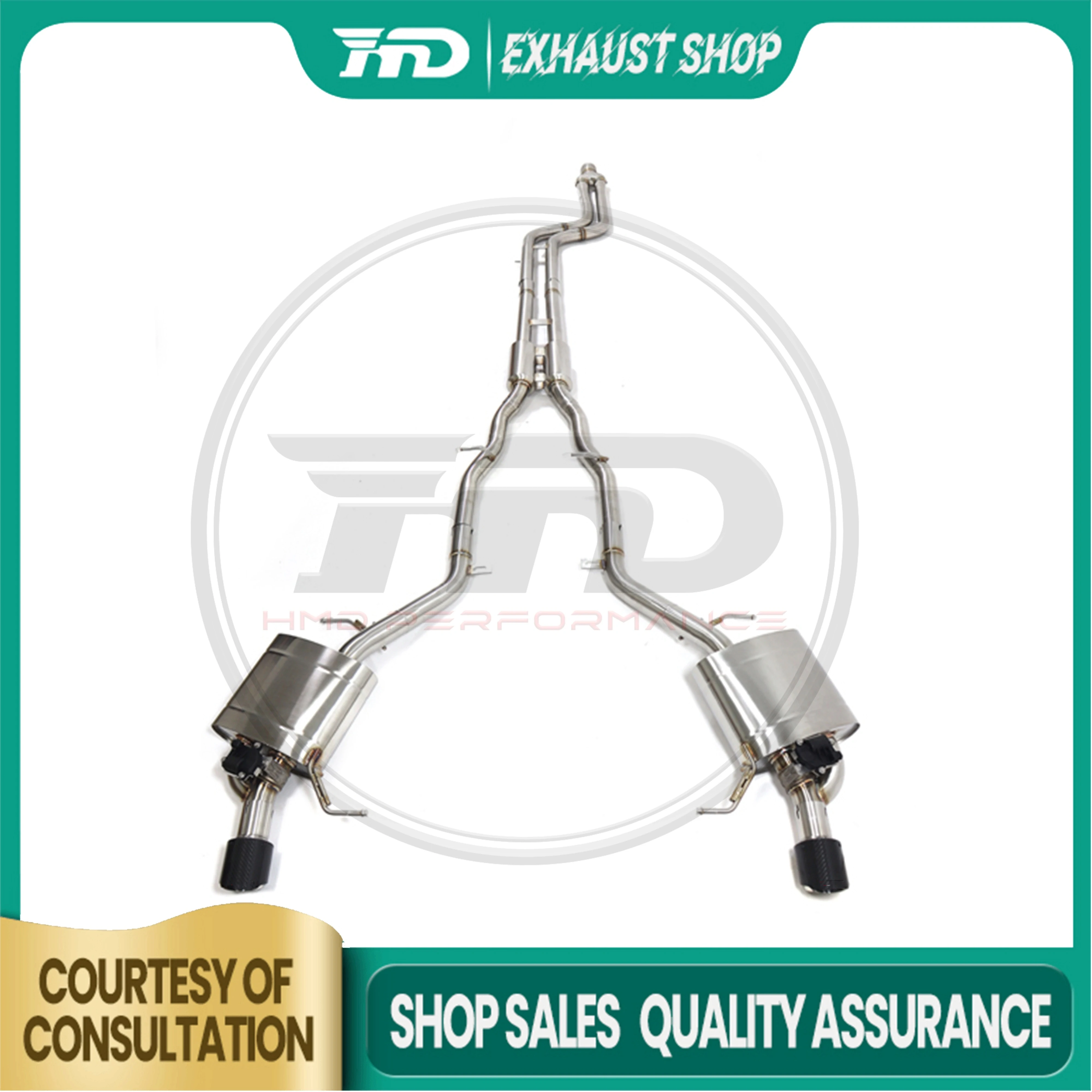 High Quality Catback For BMW 640i F06 N55 Stainless Steel Electronic Valve Muffler Tips Exhaust System HMD
High Quality Catback For BMW 640i F06 N55 Stainless Steel Electronic Valve Muffler Tips Exhaust System HMD