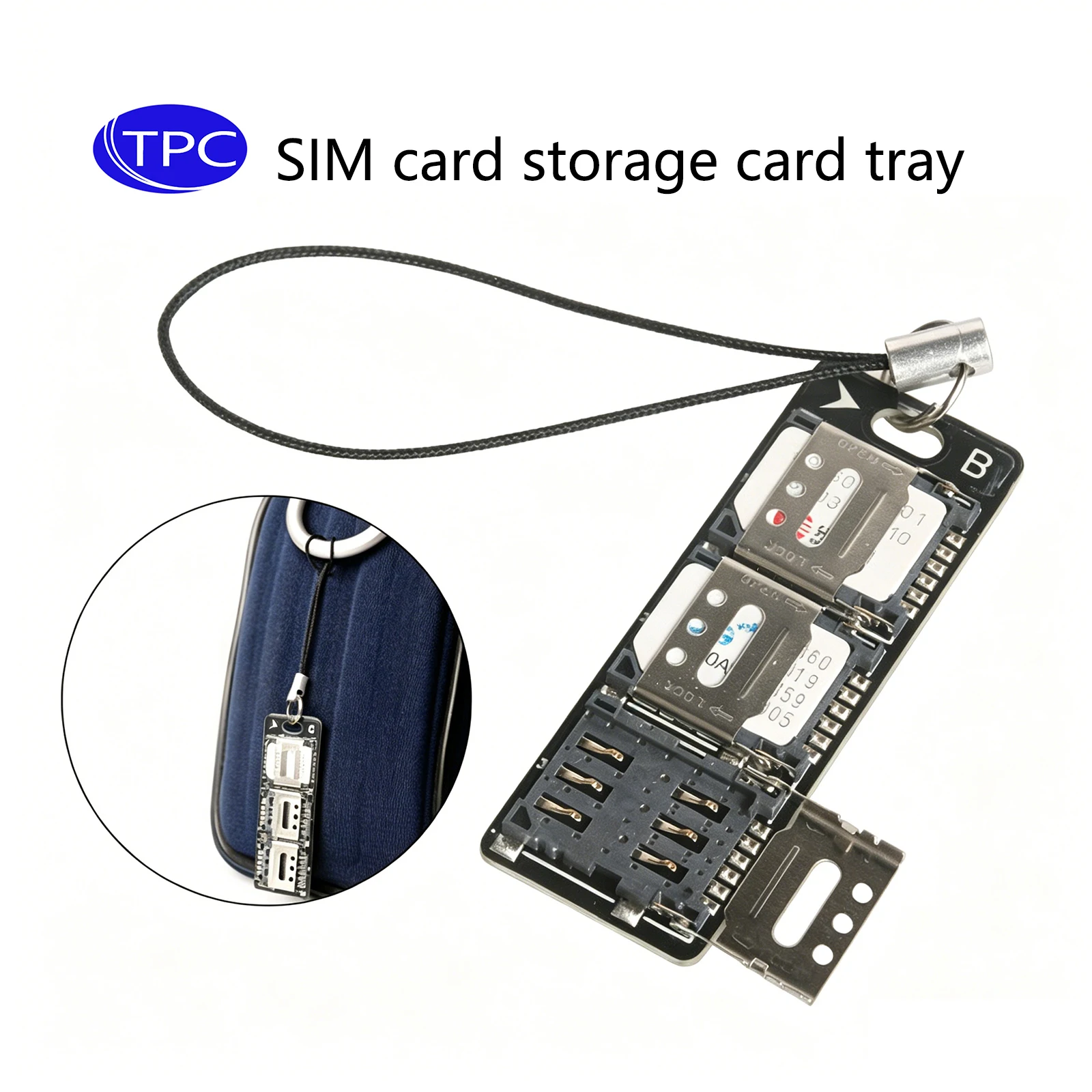 Portable Nano SIM Card Holder, Durable SIM Card Case Storage Organizer with Card Pin and Lanyard Holds up to 10 Nano SIM Cards
Portable Nano SIM Card Holder, Durable SIM Card Case Storage Organizer with Card Pin and Lanyard Holds up to 10 Nano SIM Cards