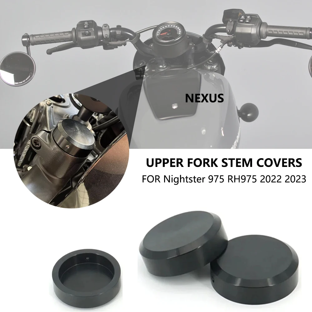 Upper Fork Stem Covers Black For Harley Nightster 975 RH975 Nightster975 S 2022 2023 NEW Motorcycle
Upper Fork Stem Covers Black For Harley Nightster 975 RH975 Nightster975 S 2022 2023 NEW Motorcycle 