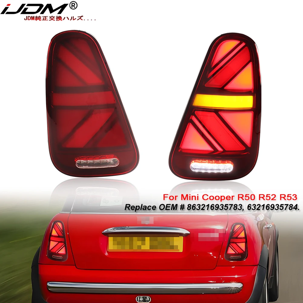 iJDM Car Union Jack Style светодиодный задний фонарь запасная часть для BMW Mini Cooper R50 R52 R53 указатель поворота, резервный задний ход 2001-2006
iJDM Car Union Jack Style светодиодный задний фонарь запасная часть для BMW Mini Cooper R50 R52 R53 указатель поворота, резервный задний ход 2001-2006