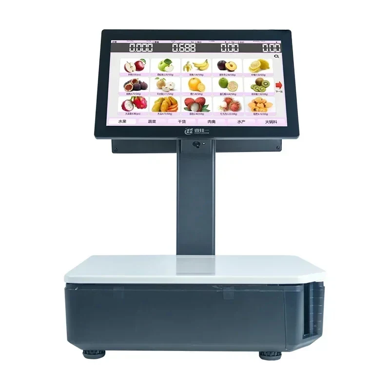 RT New Digital Supermarket Dual Touch Screen AI Label POS with AI for Fresh Food Market Weighing Scale
RT New Digital Supermarket Dual Touch Screen AI Label POS with AI for Fresh Food Market Weighing Scale
