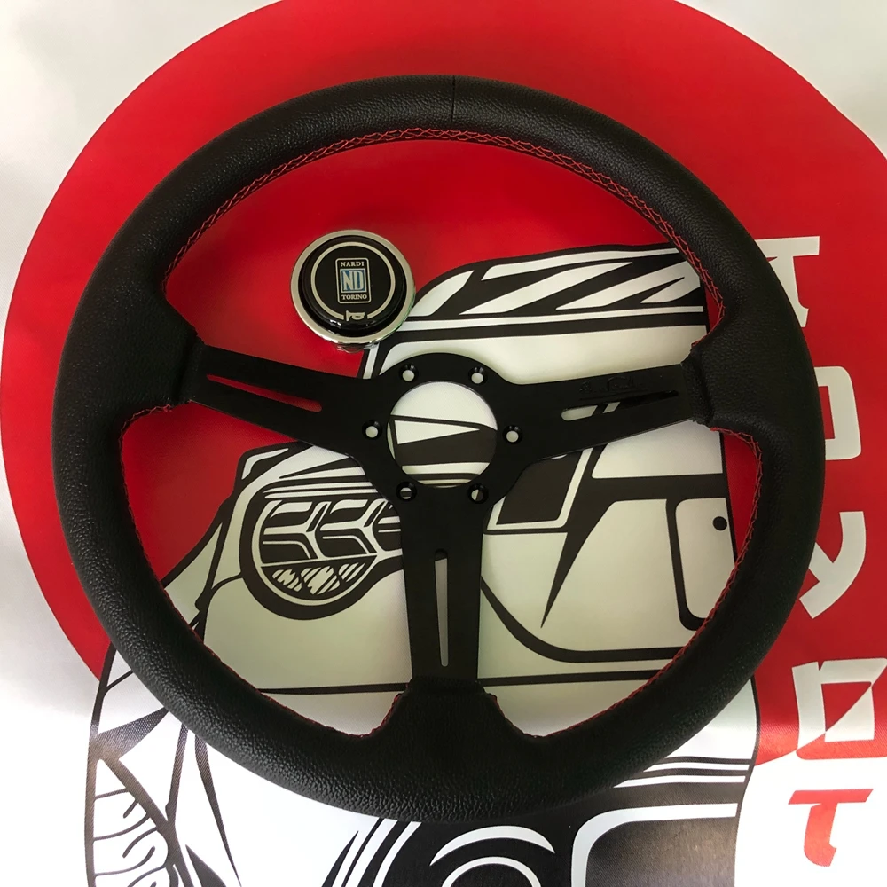 Classic 14Inch Nardi Steering Wheel Car Rally Racing PVC Leather JDM Steering Wheel Volantes For VW HONDA TOYOTA BMW Nissan
Classic 14Inch Nardi Steering Wheel Car Rally Racing PVC Leather JDM Steering Wheel Volantes For VW HONDA TOYOTA BMW Nissan
