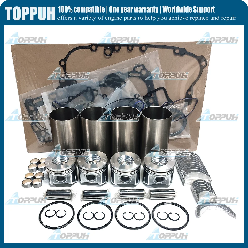 V3307 Engine Overhaul Rebuild Kit For Kubota Piston 1J751-2111 Ring Liner Main&Con Rod Bearing Head Gasket Kit STD Size
V3307 Engine Overhaul Rebuild Kit For Kubota Piston 1J751-2111 Ring Liner Main&Con Rod Bearing Head Gasket Kit STD Size