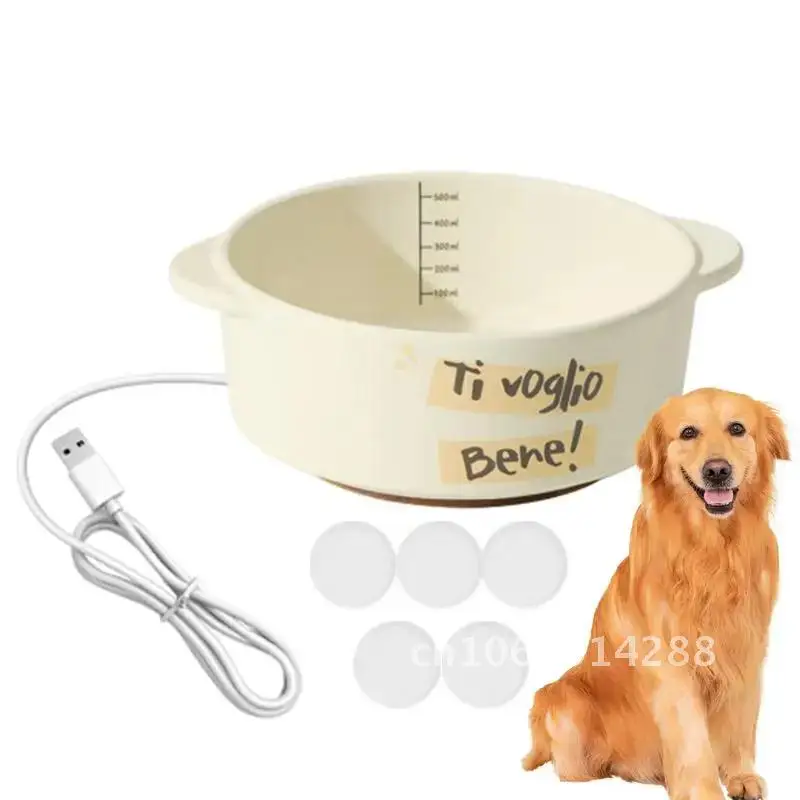 Pet Electric Heated Water Bowl Ceramic Constant Temperature Heating For Water Bowl Dogs Pets Winter Heater Safe Supplies Cats
Pet Electric Heated Water Bowl Ceramic Constant Temperature Heating For Water Bowl Dogs Pets Winter Heater Safe Supplies Cats