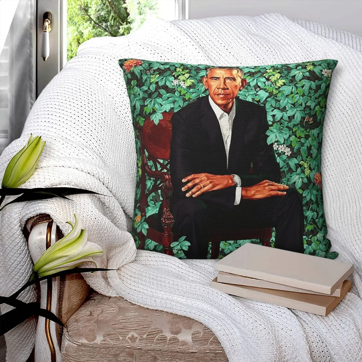 President Barack Obama Smithsonian's National Portrait Square Pillowcase Cushion Cover Pillow Case Throw Pillow Cover
President Barack Obama Smithsonian's National Portrait Square Pillowcase Cushion Cover Pillow Case Throw Pillow Cover