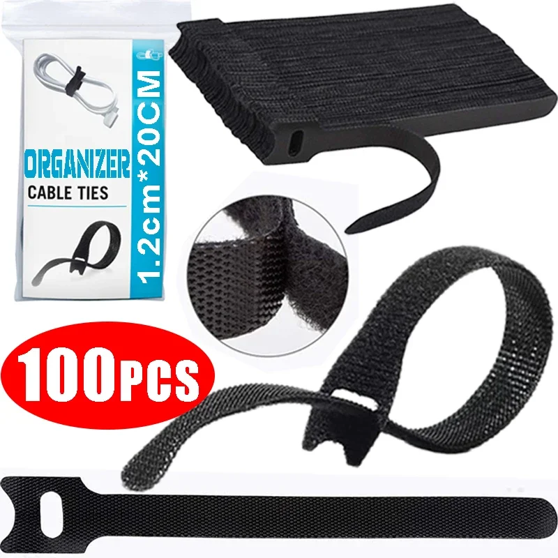 100-1Pcs Cable Ties Organizer Colorful Reusable Cable Winder Nylon Hook and Loop Wire Cord Wrap Bundle Ties Cable Management
100-1Pcs Cable Ties Organizer Colorful Reusable Cable Winder Nylon Hook and Loop Wire Cord Wrap Bundle Ties Cable Management