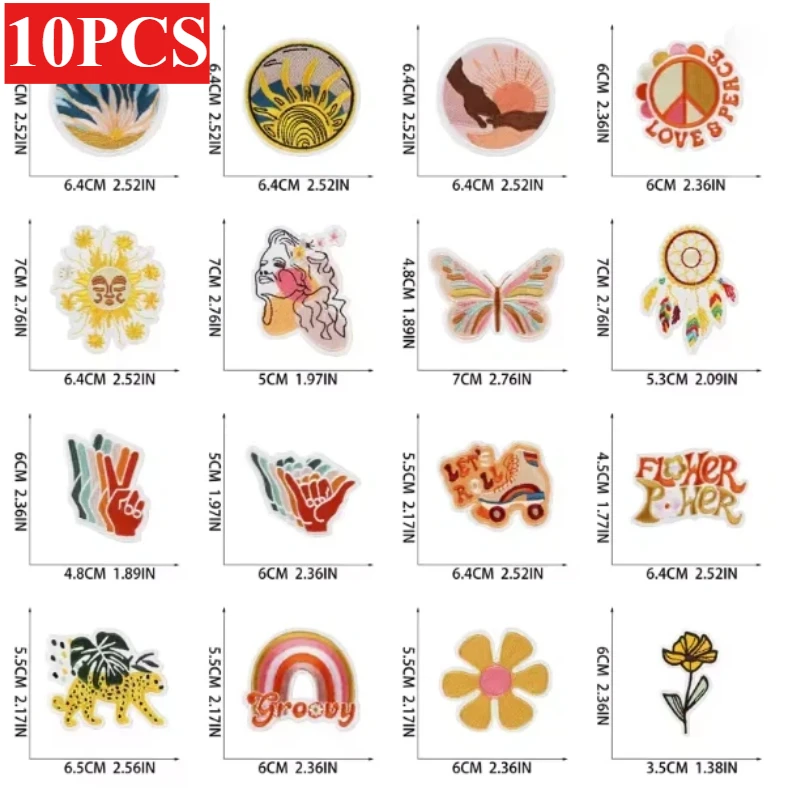 Cartoon Sun Embroidery 10PCS BULK Wind Chime Embroidery Cloth Label Jungle Cheetah Patch Sticker Bag Decoration Sticker
Cartoon Sun Embroidery 10PCS BULK Wind Chime Embroidery Cloth Label Jungle Cheetah Patch Sticker Bag Decoration Sticker