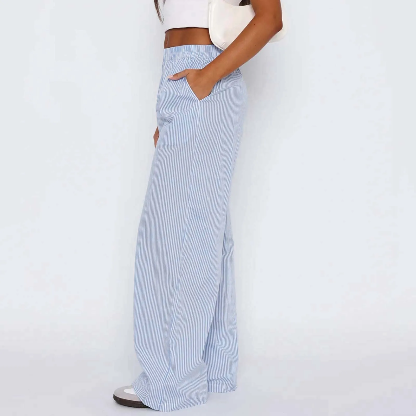 New Striped Drawstring Wide Leg Pants Chic Women Fashion Streetwear Vintage Sweatpants Lounge Outfits Female Trousers Streetwear
New Striped Drawstring Wide Leg Pants Chic Women Fashion Streetwear Vintage Sweatpants Lounge Outfits Female Trousers Streetwear
