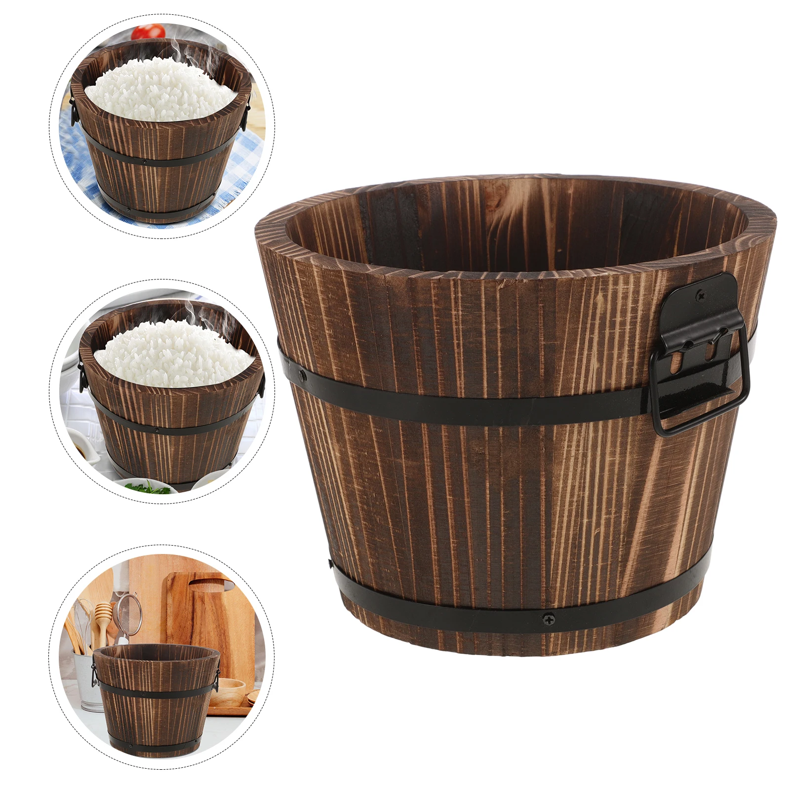 Rice Steamed Bucket Mini Storage Container Kitchen Household Bowl Wooden Sushi Barrel Multi Function Bucket Steamed Food
Rice Steamed Bucket Mini Storage Container Kitchen Household Bowl Wooden Sushi Barrel Multi Function Bucket Steamed Food