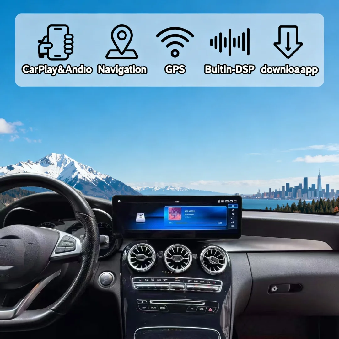 14,9-дюймовый Android-экран с CarPlay для Mercedes Benz C-Class, GLC, W205, W204, X253, V250, V260, X253 2008-2021, автомобильная магнитола, GPS-навигация
14,9-дюймовый Android-экран с CarPlay для Mercedes Benz C-Class, GLC, W205, W204, X253, V250, V260, X253 2008-2021, автомобильная магнитола, GPS-навигация
